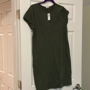 Olive Green T shirt Dress